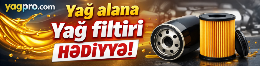 yağ alana yağ filtiri hədiyyə