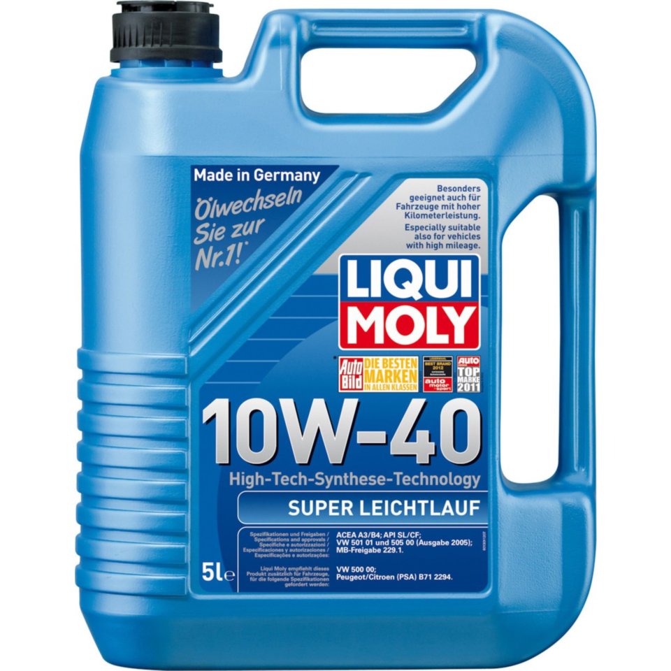 Mühərrik yağı Liqui Moly Super Leichtlauf 10W-40 (1301/1929)